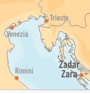 Mappa Zadar | Dentisti Croazia